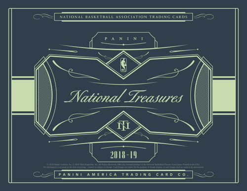 2018/19 Panini National Treasures Basketball Hobby 4 Box Case