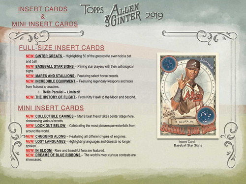 2019 Topps Allen & Ginter Baseball Hobby 12 Box Case