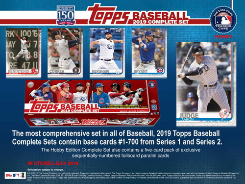 ardsOnline.com for 2019 Topps Factory Set Baseball Hobby (Box) Case (12 Sets) (Presell) & see our entire selection of baseball cards at low prices.