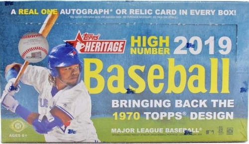 2019 Topps Heritage High Number Baseball Hobby Box