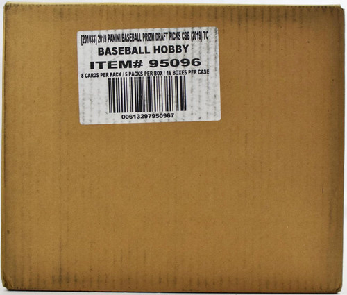 2019 Panini Prizm Collegiate Draft Picks Baseball Hobby 16 Box Case