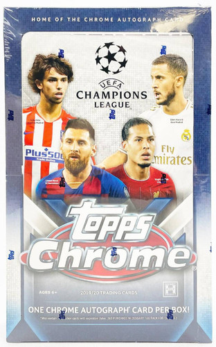 2019-20 Topps Chrome UEFA Champions League Soccer Hobby Box