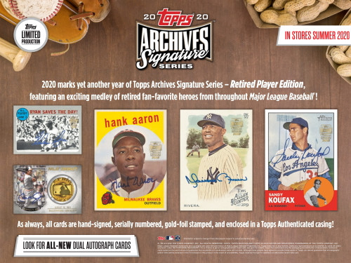 2020 Topps Archives Signature Series Retired Player Edition Baseball Box