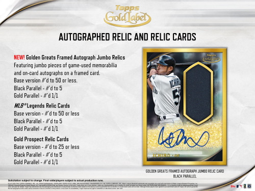 2020 Topps Gold Label Baseball Hobby Box