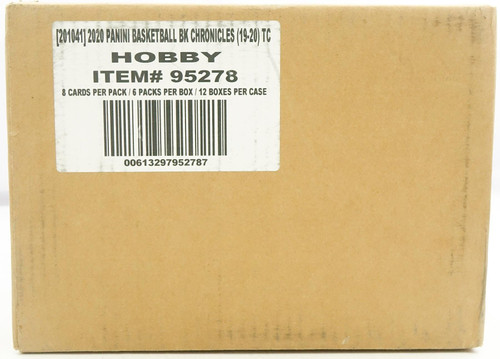 2019/20 Panini Chronicles Basketball Hobby 12 Box Case