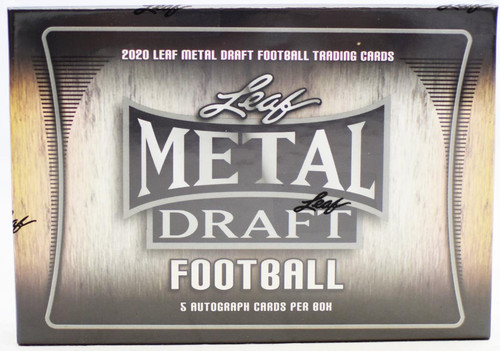 2020 Leaf Metal Draft Football Hobby 14 Box Case