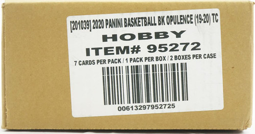 2019/20 Panini Opulence Basketball Hobby 2 Box Case