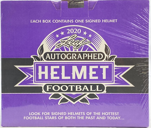 2020 Leaf Autographed Full Sized Helmet Football 4 Box Case