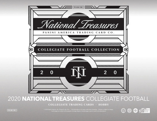 2020 Panini National Treasures Collegiate Football Hobby 4 Box Case