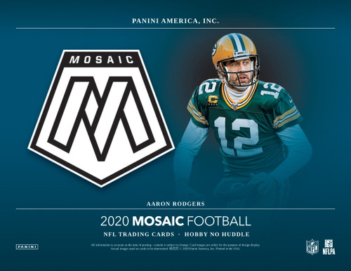 2020 Panini Mosaic Football No Huddle Hobby 20 Box Case
