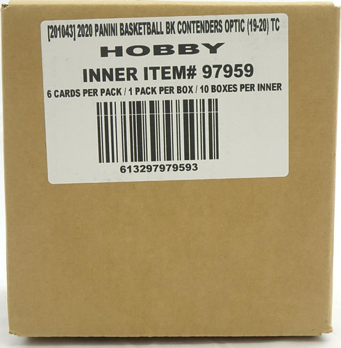 2019-20 Panini Contenders Optic Basketball Hobby 10 Box Case