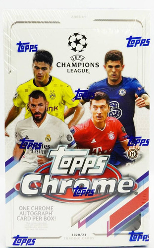 2020/21 Topps UEFA Champions League Chrome Soccer Hobby 12 Box Case