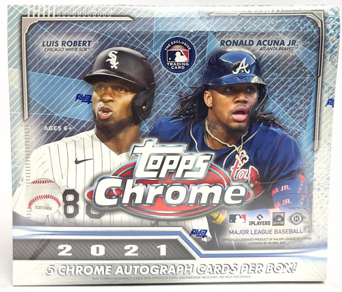2021 Topps Chrome Baseball Jumbo Hobby HTA Box