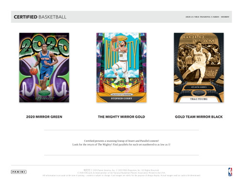 2020/21 Panini Certified Basketball Hobby Box