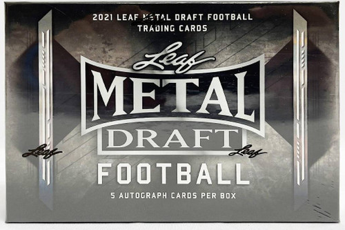 2021 Leaf Metal Draft Football Hobby Box