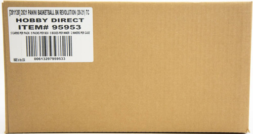 2020/21 Panini Revolution Basketball Hobby 16 Box Case