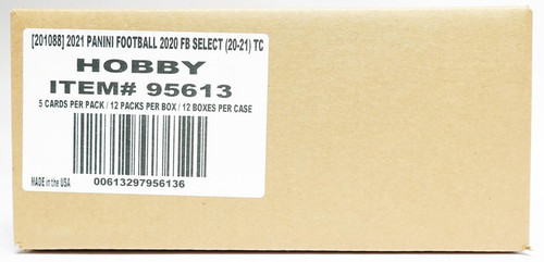 2020 Panini Select Football Hobby 12 Box Case