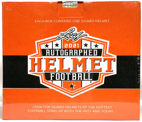 2021 Leaf Autographed Full Sized Helmet Football Box
