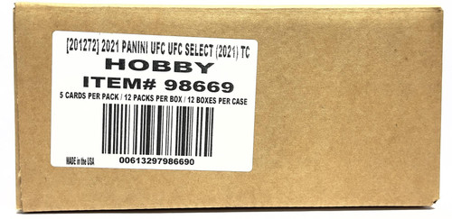 2021 Panini Select UFC Hobby 12 Box Case