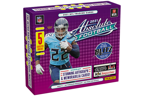 2021 Panini Absolute Football Hobby 12 Box Case