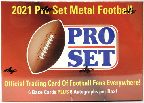 2021 Pro Set Metal Football Hobby Box