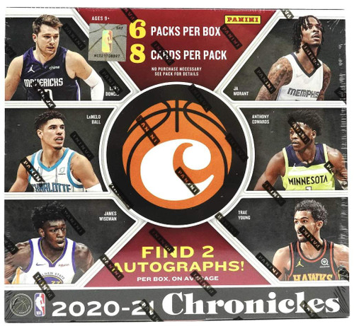 2020/21 Panini Chronicles Basketball Hobby Box