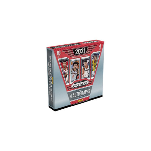Each 2021/22 Panini Prizm Collegiate Draft Picks Basketball Hobby Box contains Four Autographs, Four Silvers, Eight Parallels, and Four Inserts!