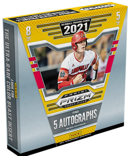 2021 Panini Prizm Draft Picks Collegiate Baseball Hobby 16 Box Case