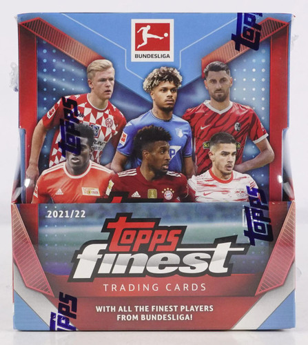 2021/22 Topps Finest Bundesliga Soccer Hobby 8 Box Case 