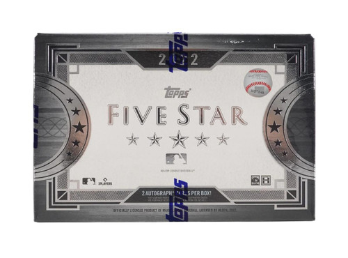 2022 Topps Five Star Baseball Hobby 8 Box Case