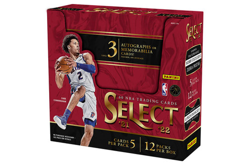 2021/22 Panini Select Basketball Hobby 12 Box Case