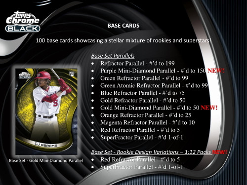 2022 Topps Chrome Black Baseball Hobby Box