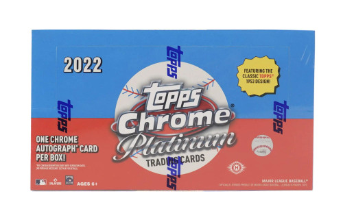2022 Topps Chrome Platinum Anniversary Baseball Hobby 12 Box Case