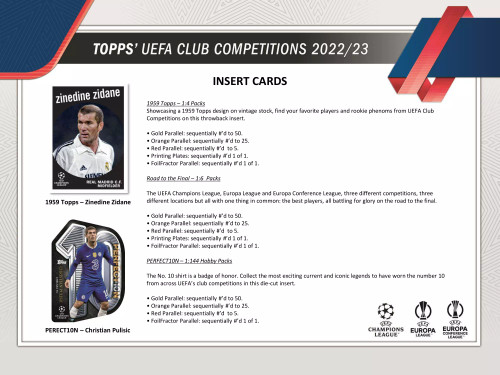2022/23 Topps UEFA Club Competitions Soccer Hobby 12 Box Case