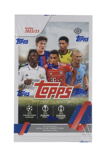 2022/23 Topps UEFA Club Competitions Soccer Hobby 12 Box Case
