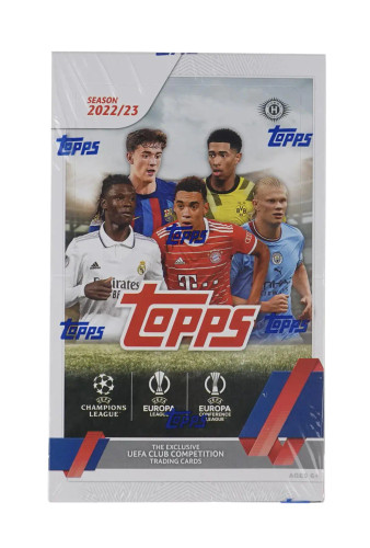 2022/23 Topps UEFA Club Competitions Soccer Hobby 12 Box Case 2022/23 Topps UEFA Club Competitions Soccer Hobby 12 Box Case