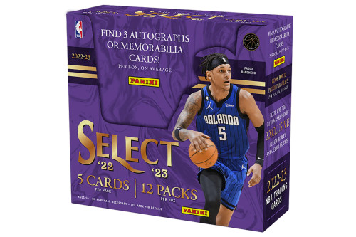 2022/23 Panini Select Basketball Hobby 12 Box Case