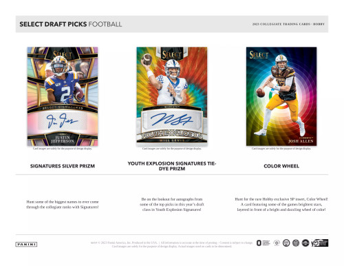 2023 Panini Select Draft Picks Football Hobby Box