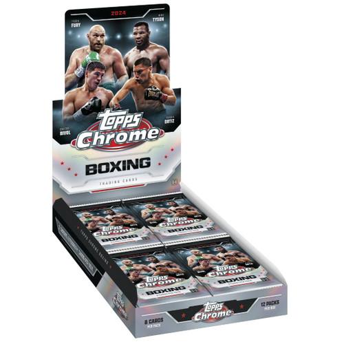 2024 Topps Chrome Boxing Hobby 12 Box Case
