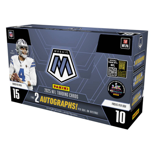 2025 Panini Mosaic Football Hobby 12 Box Case 2025 Panini Mosaic Football Hobby 12 Box Case