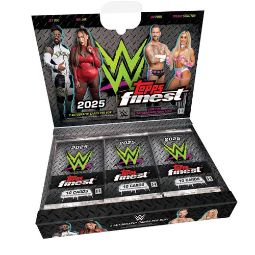 2025 Topps Finest WWE Hobby 8 Box Case