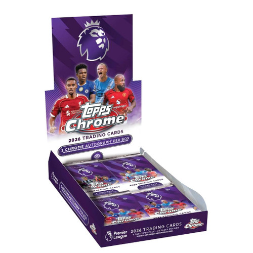 2026 Topps Chrome Premier League EPL Soccer Hobby 12 Box Case