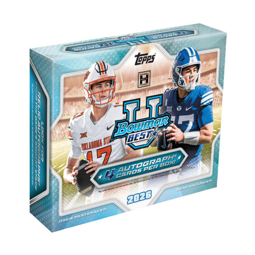 2026 Bowman University Best Football Hobby 12 Box Case