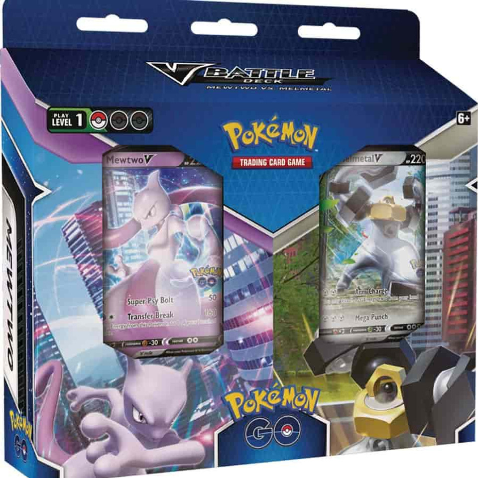 Pokemon Go Mewtwo V / Melmetal V Battle Deck Bundle