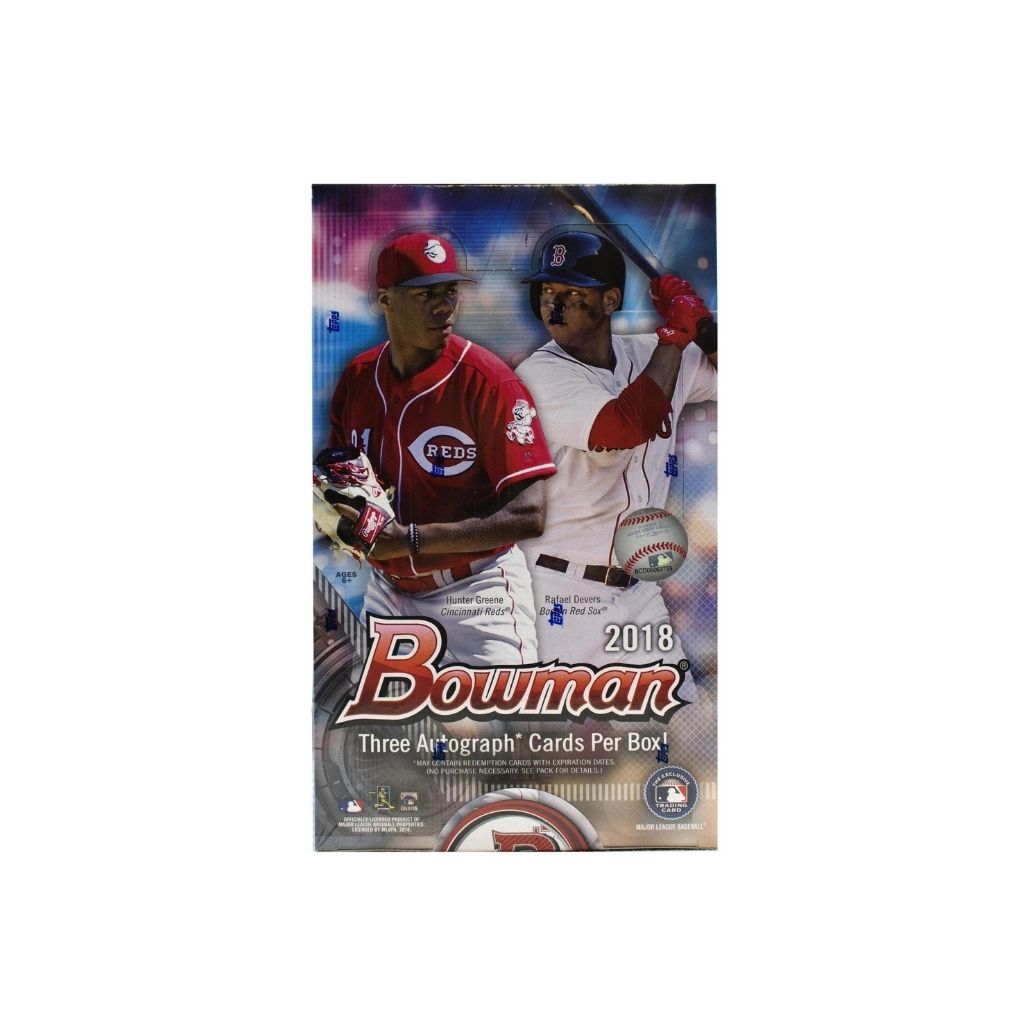2018 Bowman Baseball HTA Hobby Jumbo 8 Box Case