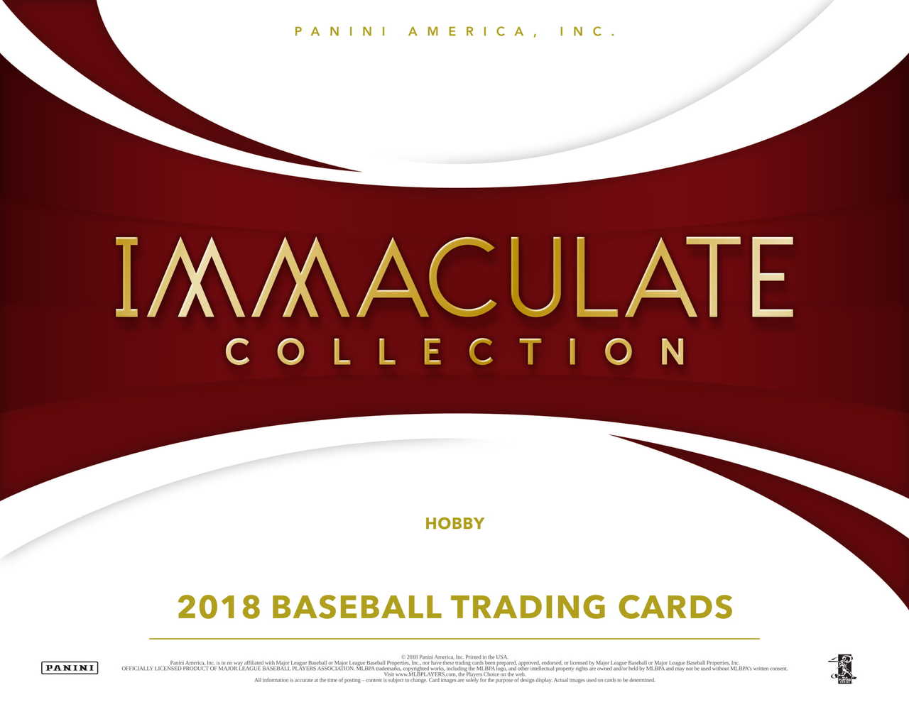 2018 Panini Immaculate Baseball Hobby Box