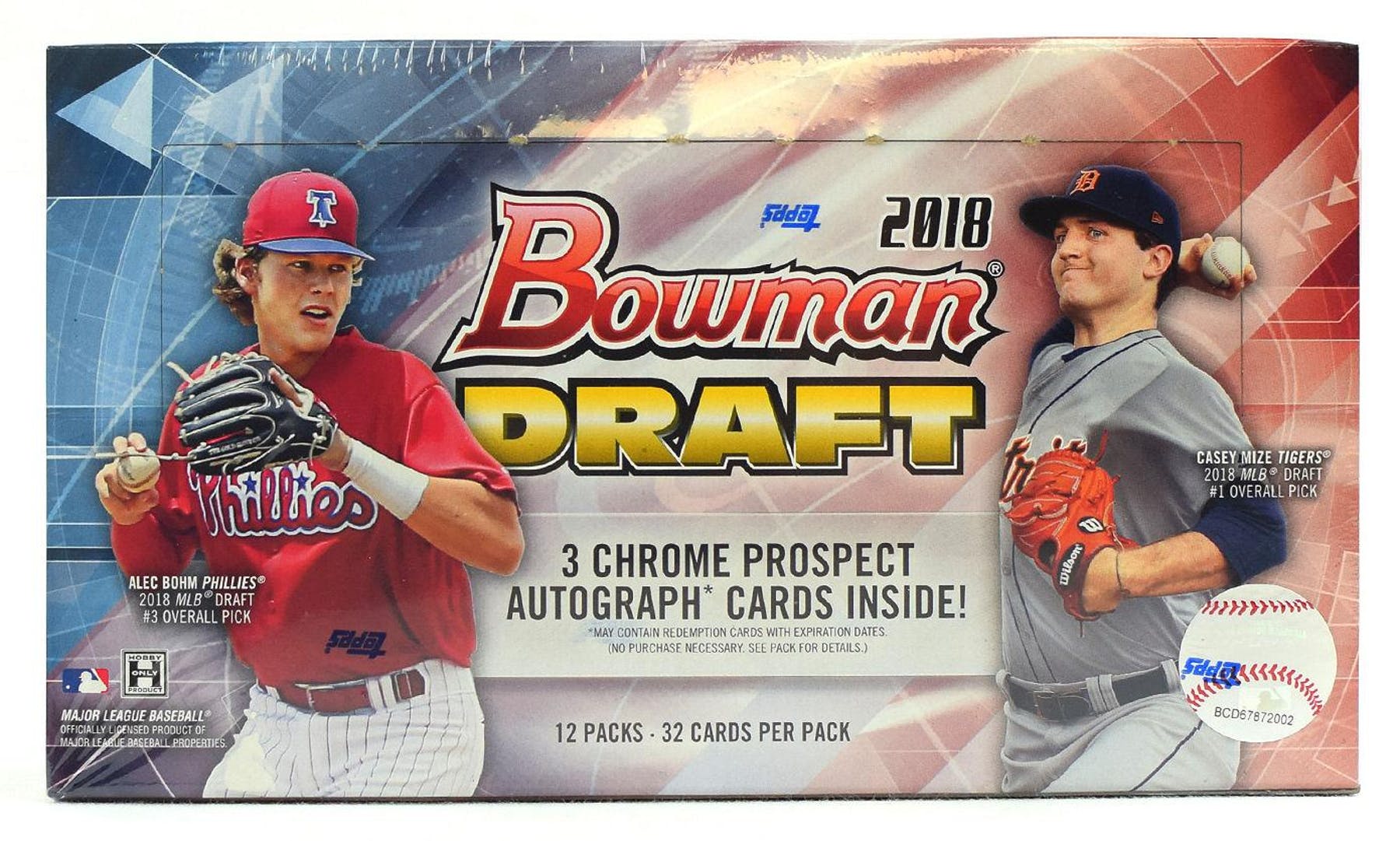2018 Bowman Draft Baseball Jumbo Hobby Box