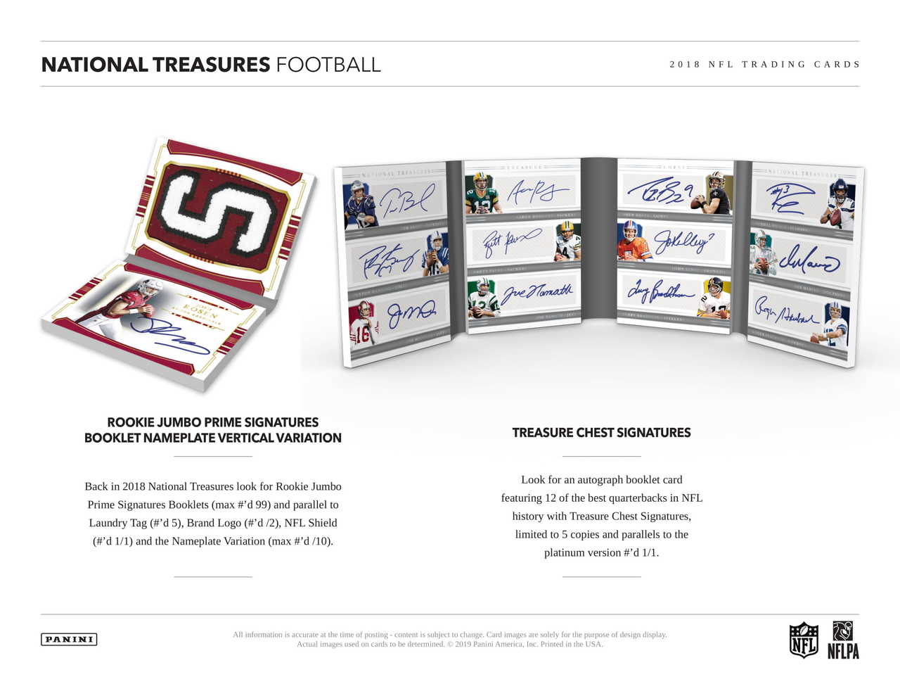 2018 Panini National Treasures Football Hobby Box - Buy Now at Diamond Cards Online 2018 Panini National Treasures Football Hobby Box - Buy Now at Diamond Cards Online