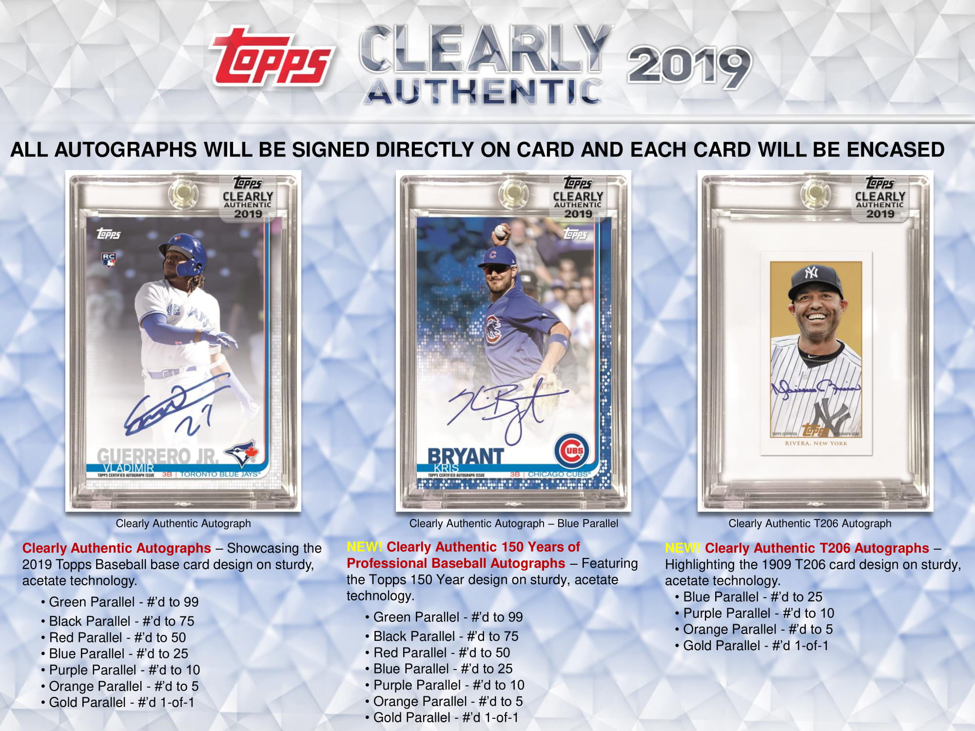 2019 Topps Clearly Authentic Baseball Hobby Box