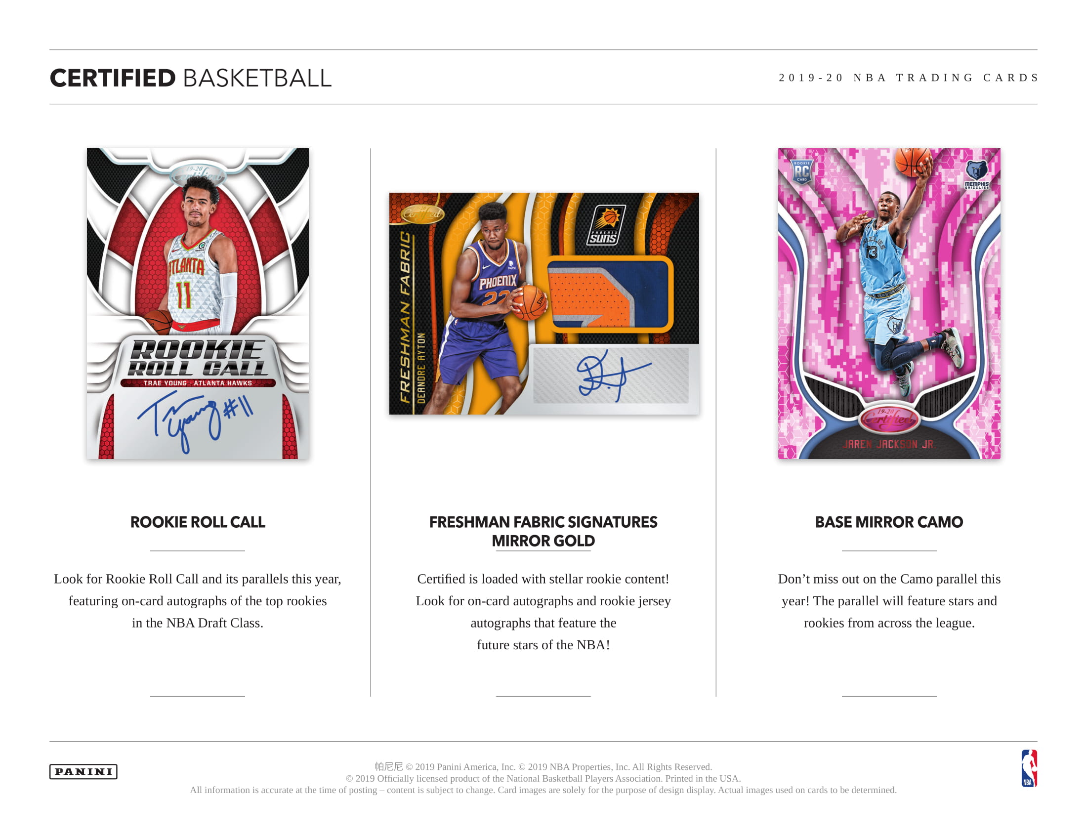 2019/20 Panini Certified Basketball Hobby 12 Box Case